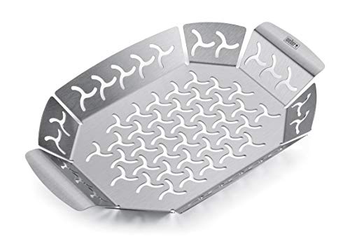 Weber 6677 Premium Grillkorb 19x27 cm, Gemüsekorb