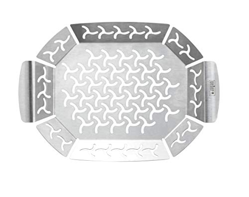 Weber 6677 Premium Grillkorb 19x27 cm, Gemüsekorb