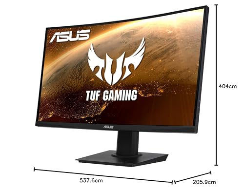 ASUS TUF Gaming | 24 Zoll Full HD Curved Monitor 165 Hz 1ms MPRT FreeSync Premium VA Panel 16:9 1920x1080 DisplayPort HDMI