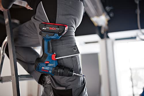Bosch Professional 18V System Akku-Schlagbohrschrauber GSB 18V-55 maximal Drehmoment 55 Nm, 2x 4,0-Ah-Akku, Ladegerät GAL 18V-20, 82-teiliges Zubehör-Set, in L-Case Pick und Click