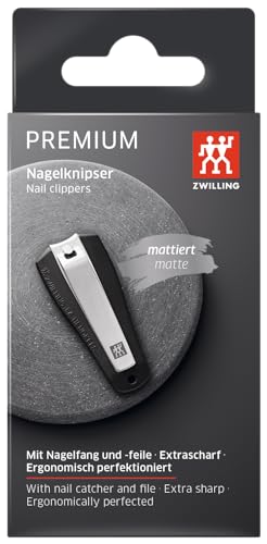 ZWILLING TWINOX Nagelknipser mit Ergonomischer Form aus Edelstahl mit Auffangbehälter, 65mm