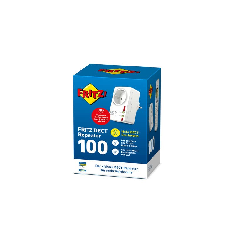 AVM FRITZ!DECT Repeater 100 (Erhöht DECT-Reichweite) deutschsprachige Version