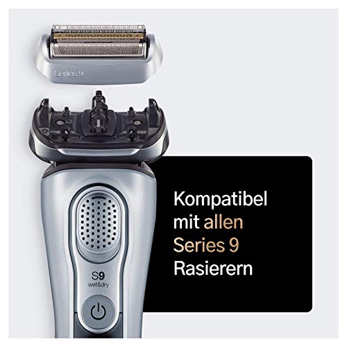 Braun Series 9 Elektrorasierer Scherkopf, Ersatzscherteil kompatibel mit Rasierer Herren Series 9, 92M, matt