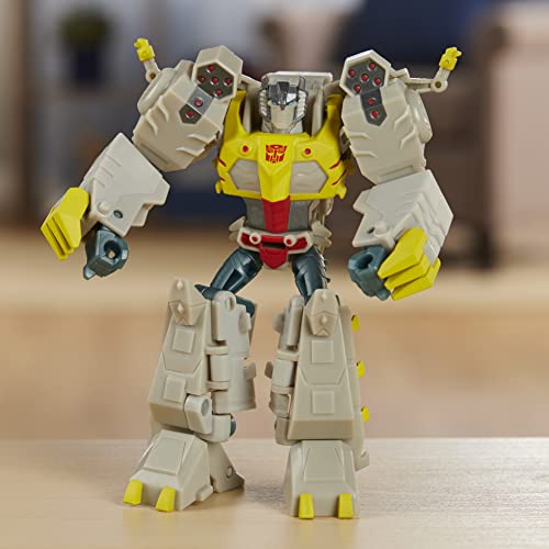Transformers Bumblebee Cyberverse Adventures Deluxe-Klasse Grimlock Action-Figur, Chomp Jaw Action Attacke, 12,5 cm