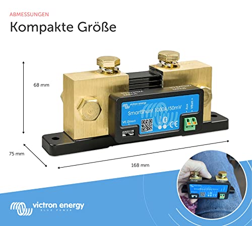 Victron Smartshunt Batteriemonitor Bluetooth ohne Display Batteriewächter VE.Direct