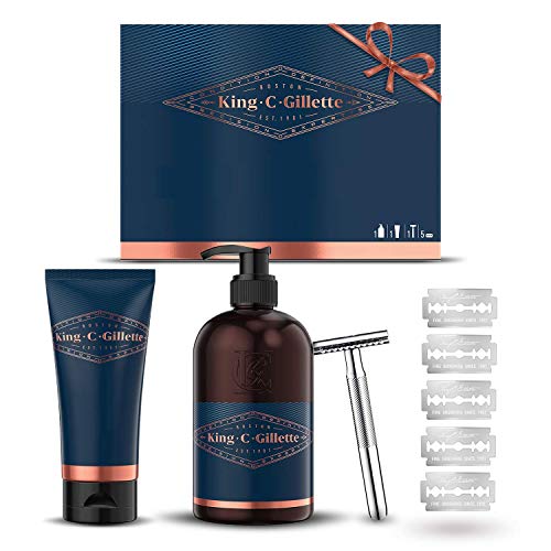 King C. Gillette Geschenkset mit Rasierer Herren