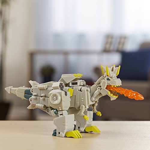 Transformers Bumblebee Cyberverse Adventures Deluxe-Klasse Grimlock Action-Figur, Chomp Jaw Action Attacke, 12,5 cm
