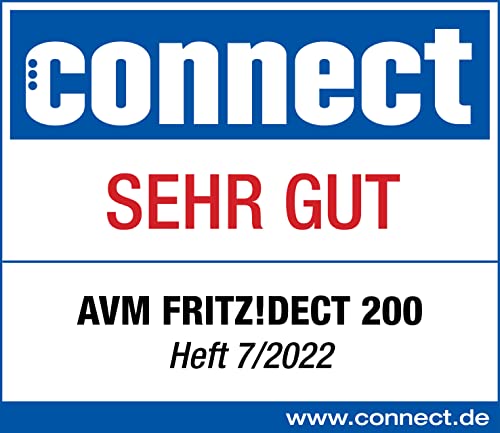 AVM FRITZ!DECT 200 - Intelligente Steckdose für das Heimnetz, steuerbar zum Energie sparen, deutschsprachige Version, 9.3 x 5.9 x 4.1 cm; 135 Gramm