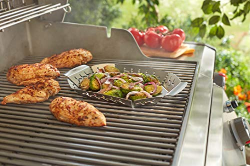 Weber 6677 Premium Grillkorb 19x27 cm, Gemüsekorb