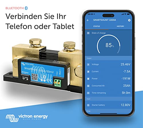 Victron Smartshunt Batteriemonitor Bluetooth ohne Display Batteriewächter VE.Direct