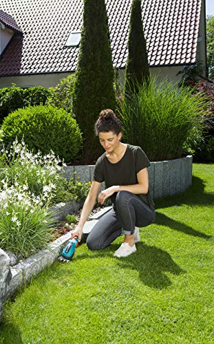 Gardena Akku-Grasschere: Rasenkantenschere mit 8 cm Schnittbreite, Komforthandgriff, Messerwechsel ohne Werkzeug