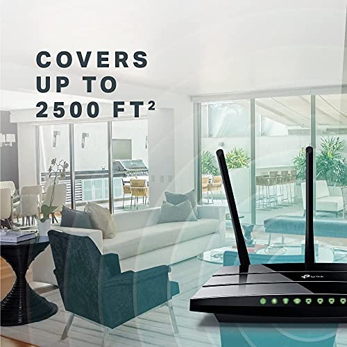 TP-Link Archer C7 Dualband Gigabit WLAN-Router (1300Mbit/s (5GHz) + 450Mbit/s (2,4GHz), 1750Mbps, 5 Gigabit LAN Port, 1 USB 2.0 Ports) schwarz