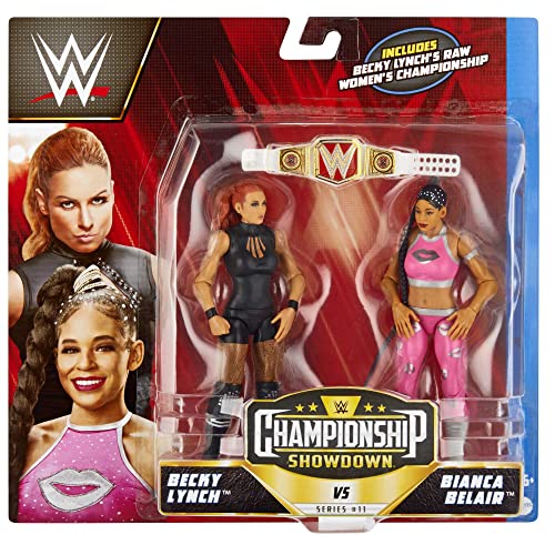 WWE HLL75 - WWE Championship Showdown Actionfiguren im 2er-Pack Big E vs Bobby Lashley, ca. 15 cm, Friday Night Smackdown Battle Pack für Kinder ab 6 Jahren