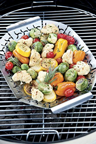 Weber 6677 Premium Grillkorb 19x27 cm, Gemüsekorb
