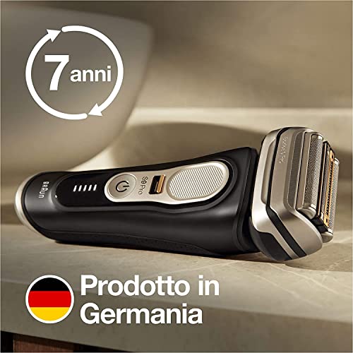 Braun Series 9 Pro+ Elektrorasierer, Reinigungsstation, Wet & Dry, 9560cc, Schwarz