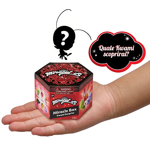 Bandai - Miraculous - Kwami Überraschungsbox - Kwami Minifigur zum Sammeln in Seiner Miracle Box - Zufällig ausgewähltes Modell - P50500