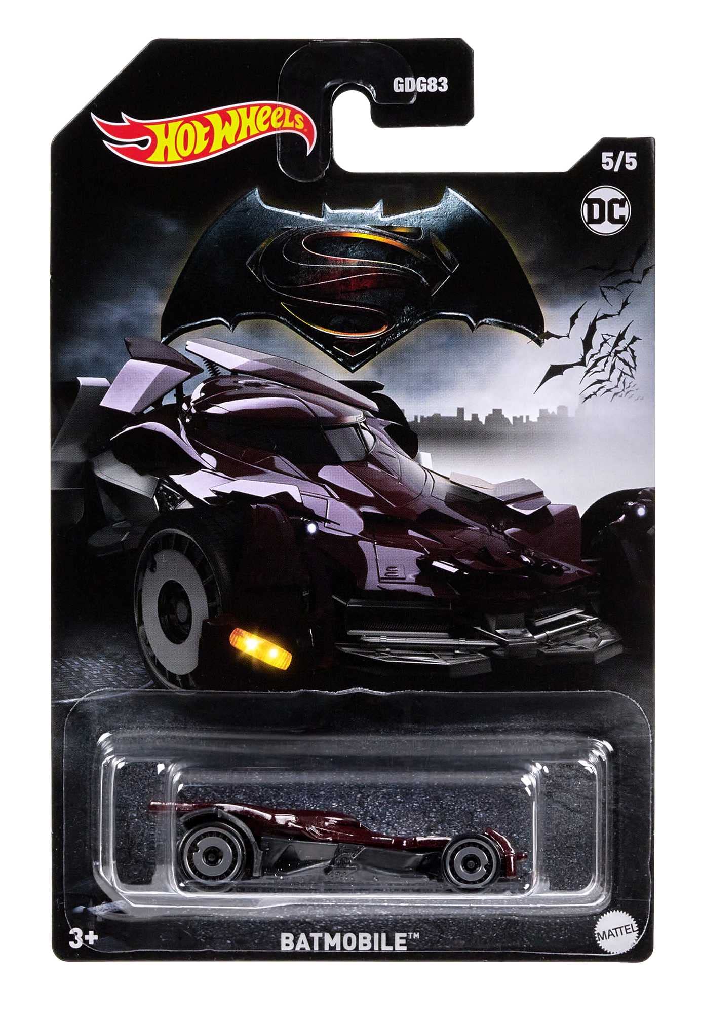 Hot Wheels Batmobil, 1 Spielzeugauto im Maßstab 1:64, DC Batmobil Sammelfahrzeug, Spielzeug für Batman-Fans und Kinder, HMV72
