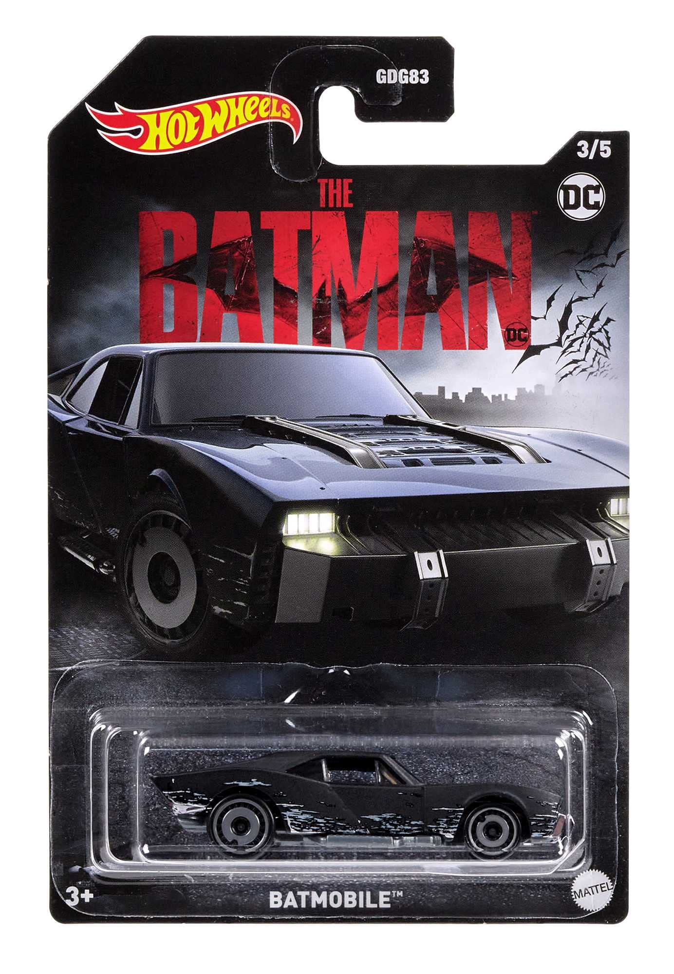 Hot Wheels Batmobil, 1 Spielzeugauto im Maßstab 1:64, DC Batmobil Sammelfahrzeug, Spielzeug für Batman-Fans und Kinder, HMV72