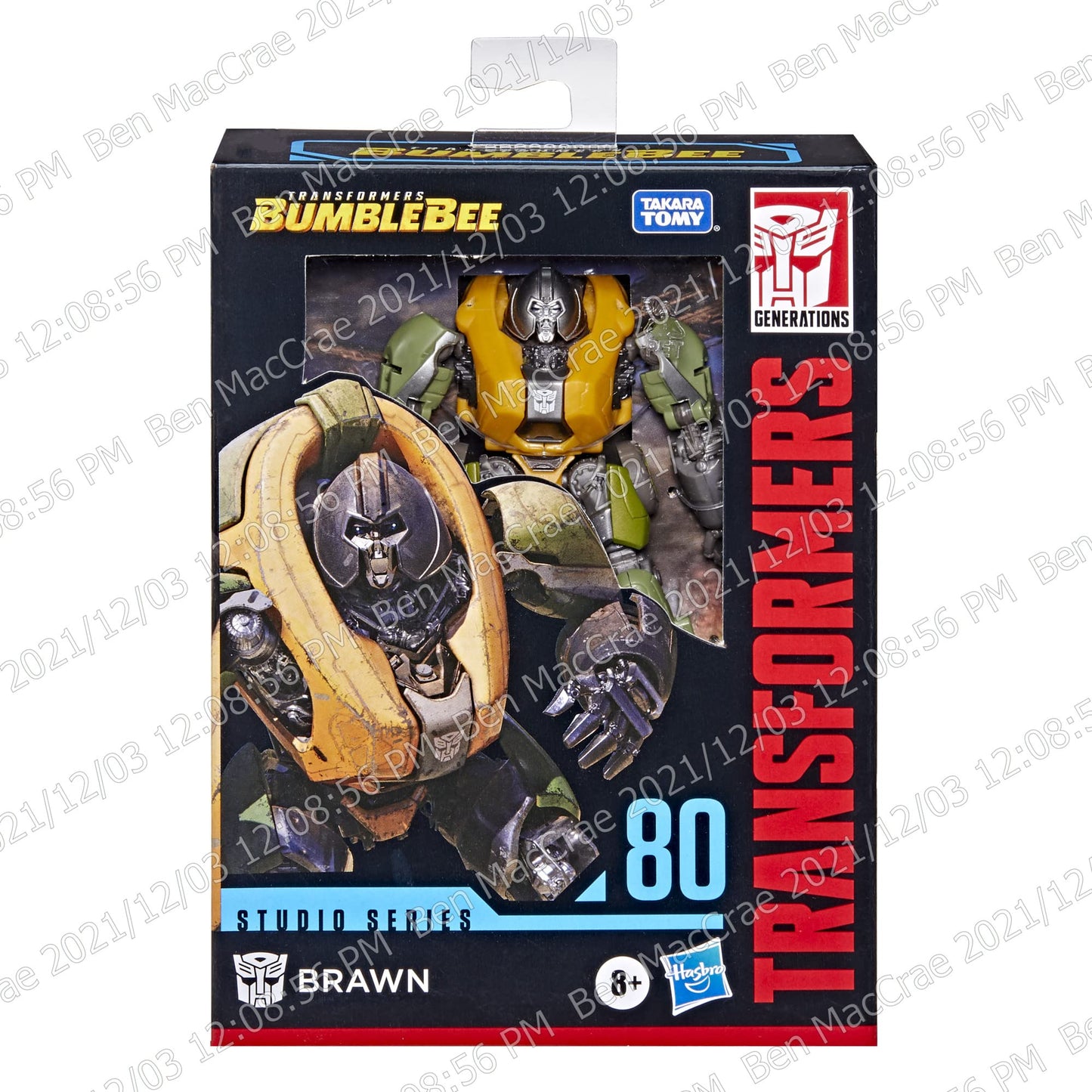 Transformers Toys Studio Serie 80 Deluxe Class Bumblebee Brawn Actionfigur - ab 8 Jahren, 11 cm, Mehrfarbig