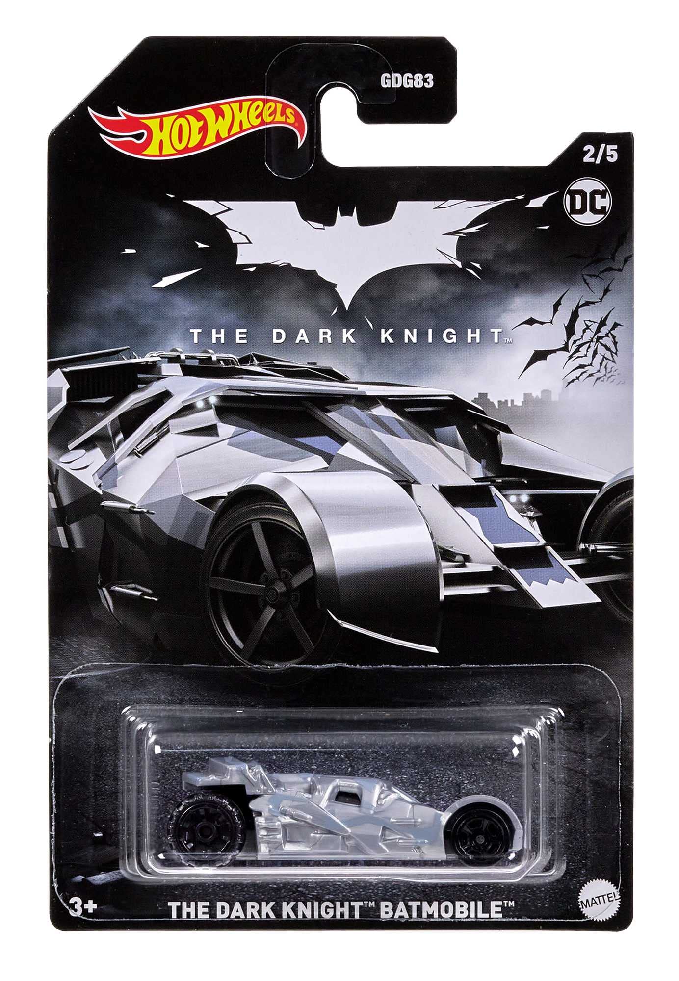 Hot Wheels Batmobil, 1 Spielzeugauto im Maßstab 1:64, DC Batmobil Sammelfahrzeug, Spielzeug für Batman-Fans und Kinder, HMV72