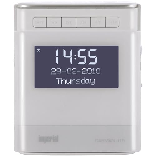 Imperial Dabman d15 Digital-Radio-Wecker (DAB+,UKW,RDS,2 Weckzeiten, Sleeptimer,Snooze,2 Watt,8cm dimmbares Display)