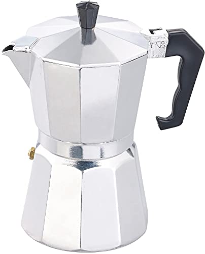 VerkGroup Moka Espressokocher 3/6/9/12 Tassen silber