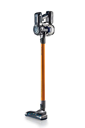 Ariete 22.2V Lithium 2723, kabelloser elektrischer Besen und Handstaubsauger mit digitalem Motor, Aluminium, Orange, 200 W, 1 Liter