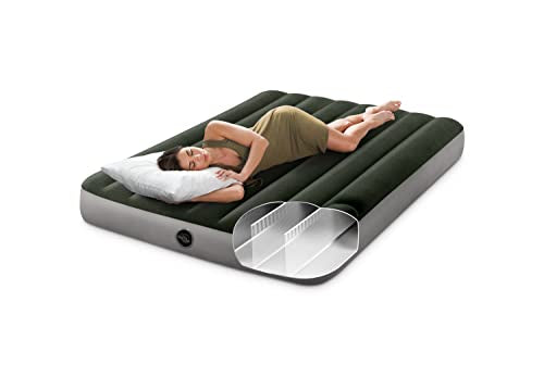 Intex Dura-Beam Standard-Serie Luftmatratze, tragbar, aufblasbar mit integrierter Fußpumpe, Doppelgröße
