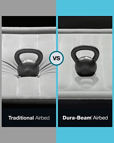 Intex Dura-Beam Standard-Serie Luftmatratze, tragbar, aufblasbar mit integrierter Fußpumpe, Doppelgröße