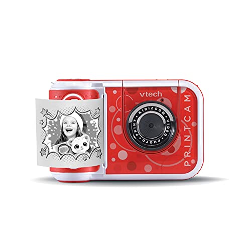 VTech KidiZoom Print Cam – Sofortbild-Kinderkamera mit Druckfunktion, Selfie- und Videofunktion, Effekten, Spielen u. v. m. – Für Kinder von 4-12 Jahren