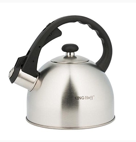 2 Liter Flötenkessel Whistling Kettle Induktion Teekanne Wasserkanne Wasserkessel Edelstahl Matte