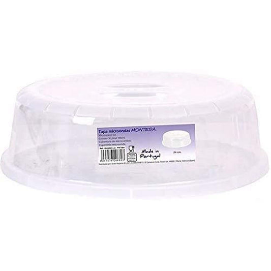 Inde Mikrowellen-Abdeckung, transparent, 24 cm, Kunststoff, Mehrfarbig, Einheitsgröße