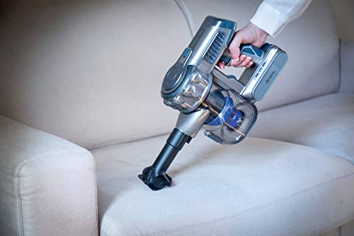 Ariete 22.2V Lithium 2723, kabelloser elektrischer Besen und Handstaubsauger mit digitalem Motor, Aluminium, Orange, 200 W, 1 Liter