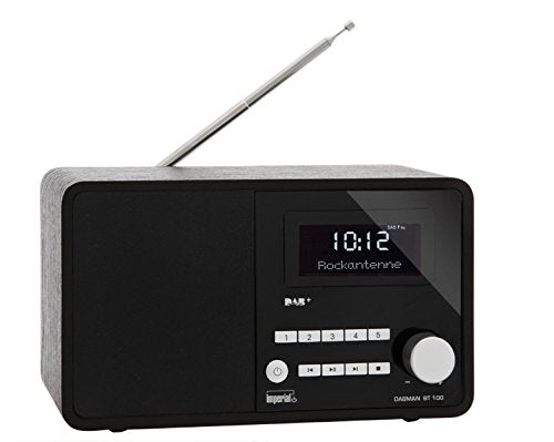 Imperial 22-200-00 DABMAN BT 100 Digitalradio (Holzgehäuse, LCD-Display, DAB+/UKW, RDS, Bluetooth, App Steuerung) schwarz