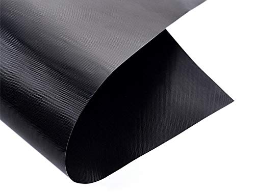 ISO TRADE BBQ Grillmatte Wiederverwendbare Grillfolie für Grillen und Backen Antihaft Hitzebeständig bis zu 260 ° C 1er /3er /5er Set Schwarz 8647