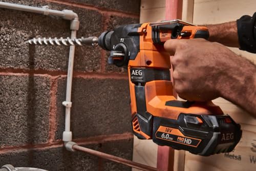 AEG 4935464751 SDS Plus Bohrhammer 18 V ohne Akku und Ladegerät BBH18BL-O, Orange