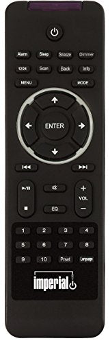 Imperial 22-271-00 d10 DAB+ und UKW Radiowecker (6,1cm TFT Farbdisplay, Snooze-Funktion, SleepTimer, Line-Out, Netzteil) schwarz