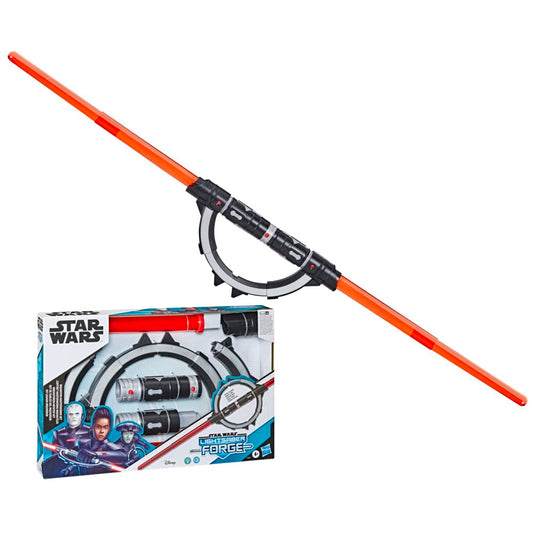 Hasbro Star Wars Lightsaber Forge Inquisitoren Meister Set, elektronisches Doppelklingen-Lichtschwert, Spielzeug für Kids ab 4