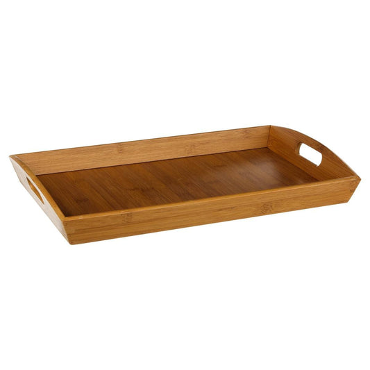 5five - rechteckiges eckiges tablett 44x29cm bambus