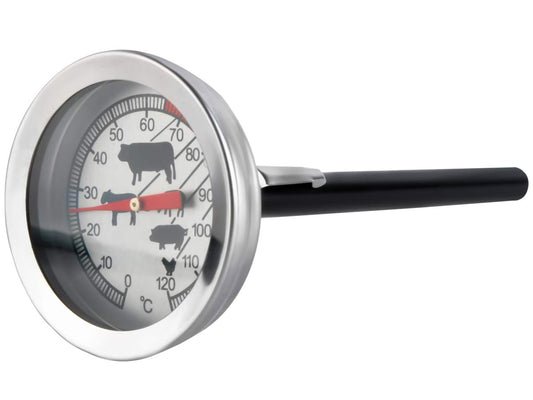 Thermometer 120 C Grad Backofen Edelstahl Ofen Grill Braten Bimetall 465