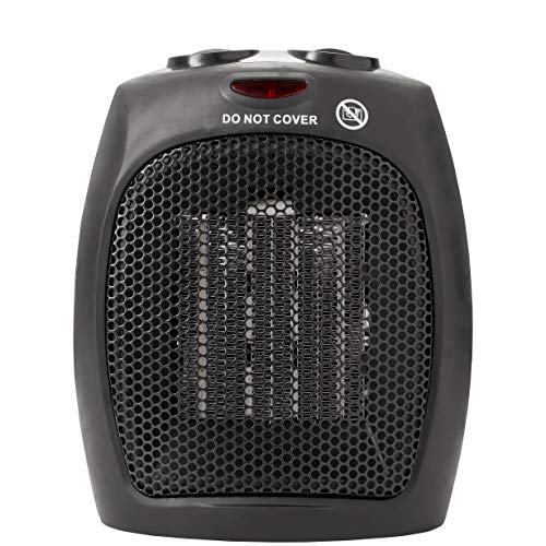 Adler AD7702 Keramik-Standheizung, 1500 W, mit verstellbarem Thermostat - Schwarz