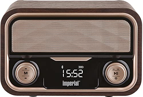 Imperial Nostalgie-Stereo-Lautsprecher/Radio BEATSMAN Retro, UKW, Bluetooth, Akku