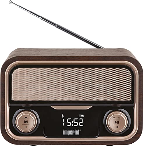 Imperial Nostalgie-Stereo-Lautsprecher/Radio BEATSMAN Retro, UKW, Bluetooth, Akku