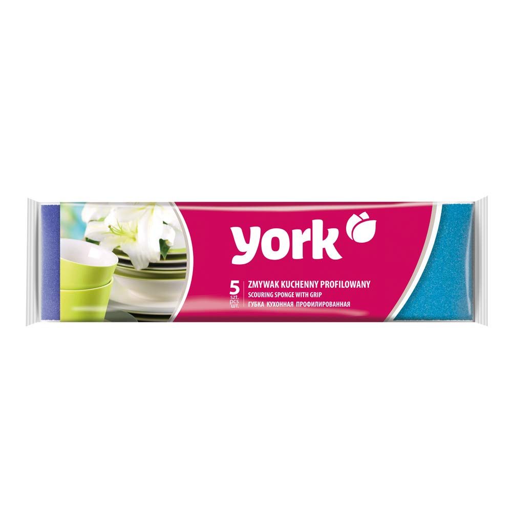York Reinigungschwamm mit Griffrille, 33 g