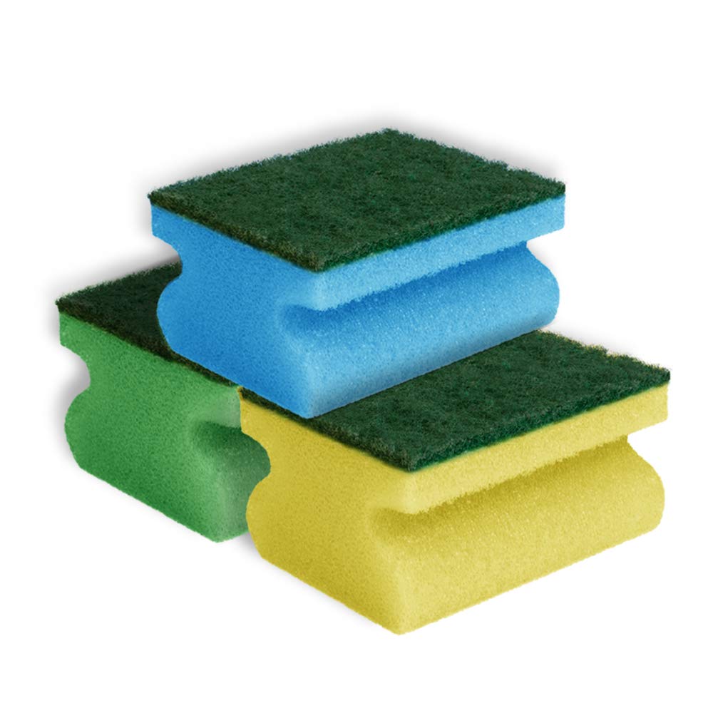 York Reinigungschwamm mit Griffrille, 33 g