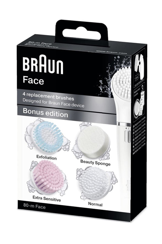 Braun Silk Epil Gesicht SE80 Extra Multipack, Minen, 4 Stück