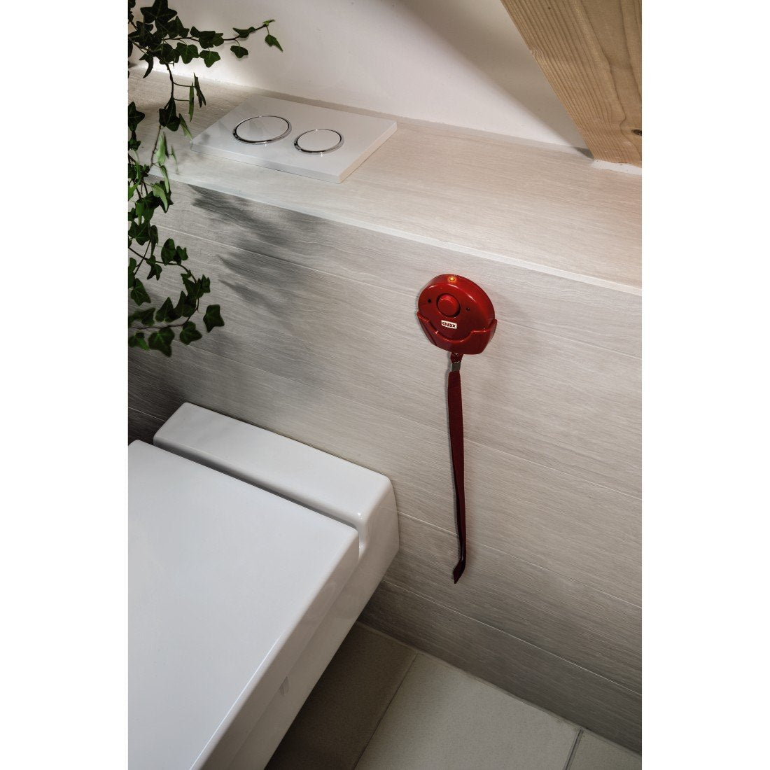 Xavax Mobile Alarmanlage (Alarmsirene für zuhause und unterwegs, mit Umhängeschlaufe und Wandhalterung, extra laut, 118 dB)