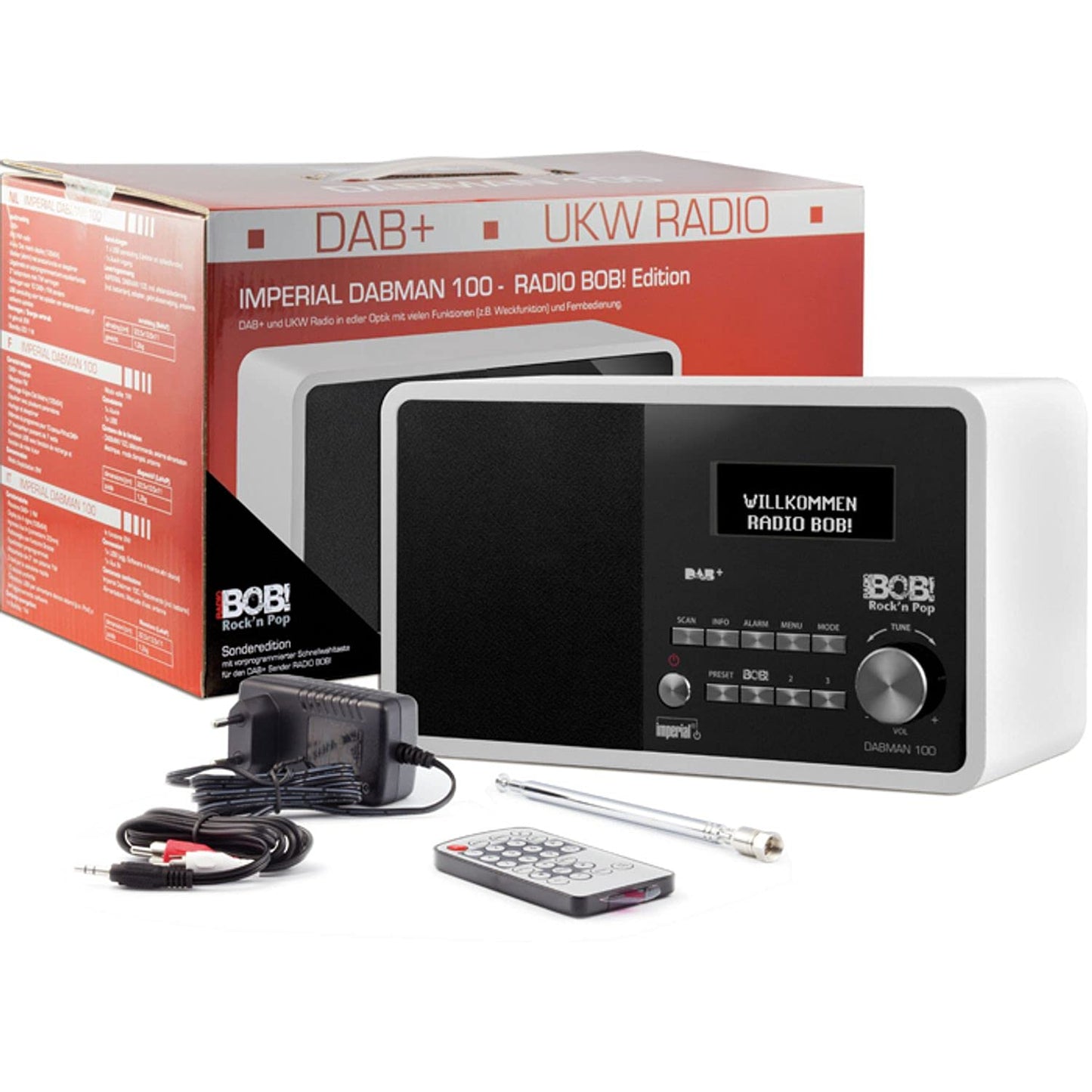 Imperial Dabman 100 Tragbares Radio (tragbar, digital, DAB+, UKW, 7 W, LCD, 6,98 cm (2,75 Zoll))