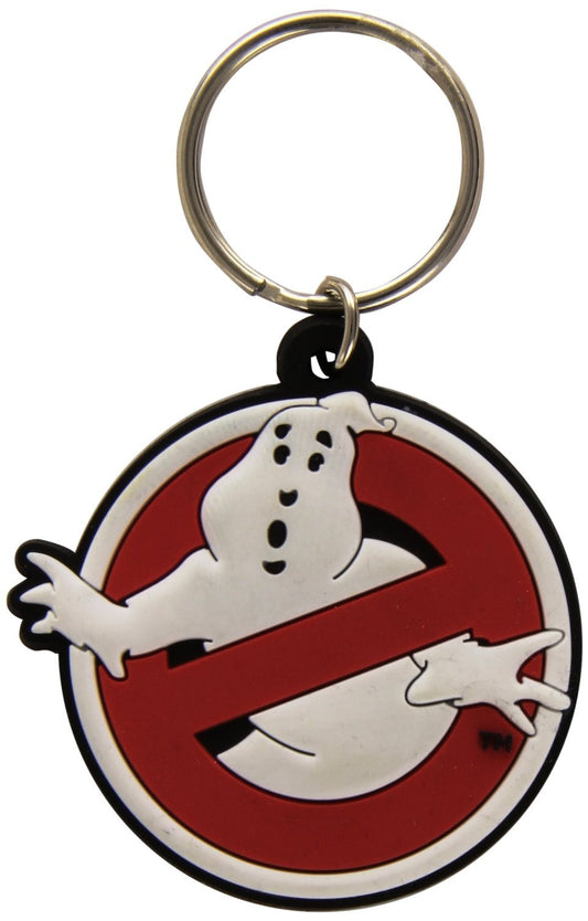 Ghostbusters RK38094C Schlüsselanhänger aus Gummi, Buchstabenmuster, Mehrfarbig, 4.5 x 6 cm