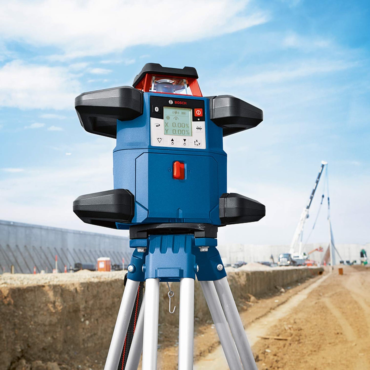 Bosch Professional 18V System Rotationslaser GRL 600 CHV (mit App-Funktion, max. Arbeitsbereich: 600 m, in L-boxx)